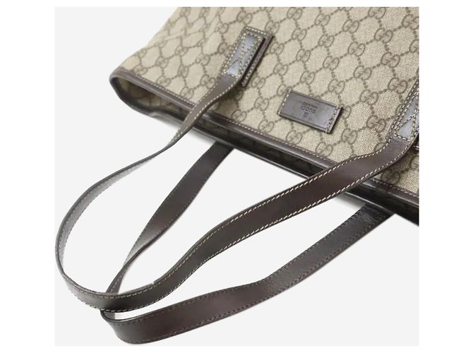 Gucci Shopper Tote-Bag aus braunem Canvas - Ansicht 5
