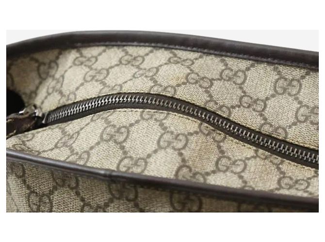 Gucci Shopper Tote-Bag aus braunem Canvas - Ansicht 6