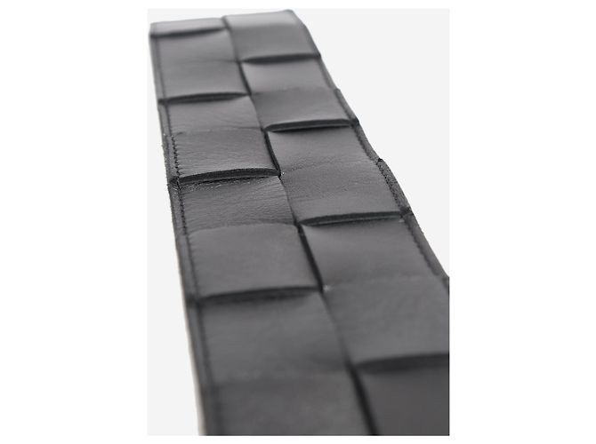 Bottega Veneta Gürtel aus Intrecciato-Leder in Schwarz - Ansicht 7