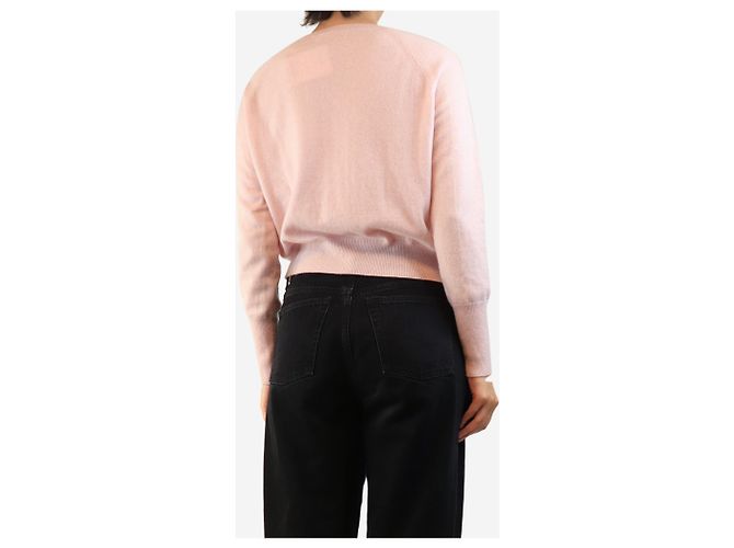 Autre Marque Pull en cachemire rose - taille M - vue 2