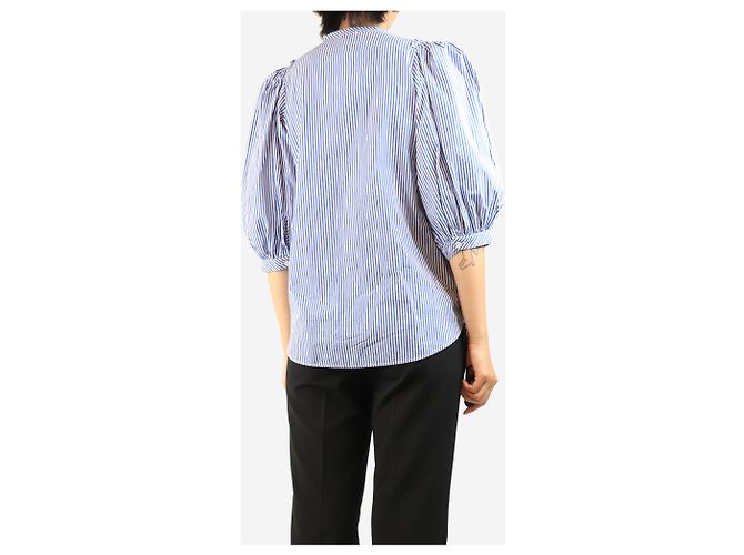 Autre Marque Blusa a rayas azul y blanca - size UK 12 - vista 2