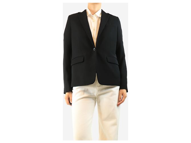 Vince Einreihiger schwarzer Blazer - size UK 10 - Ansicht 3