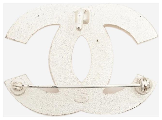 Chanel Broche de pérolas Silver Coco Mark 03A Prata - vista 2