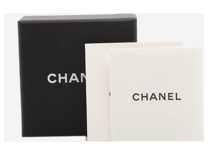 Chanel Boucles d'oreilles Silver Coco Mark A17K strass Argenté - vue 6