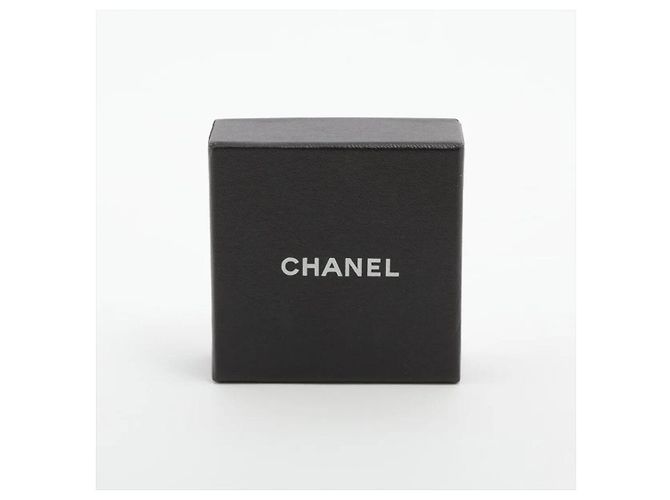 Chanel Broche dourada com strass - vista 5