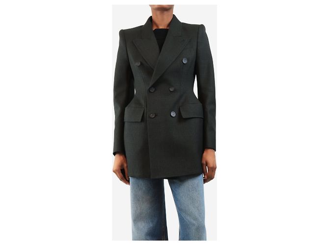 Balenciaga Blazer cruzado gris - talla UK 8 - vista 2