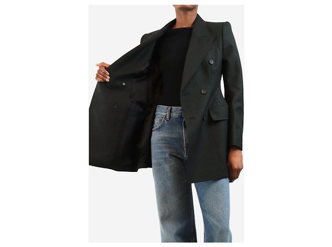 Balenciaga Blazer cruzado gris - talla UK 8 - vista 4