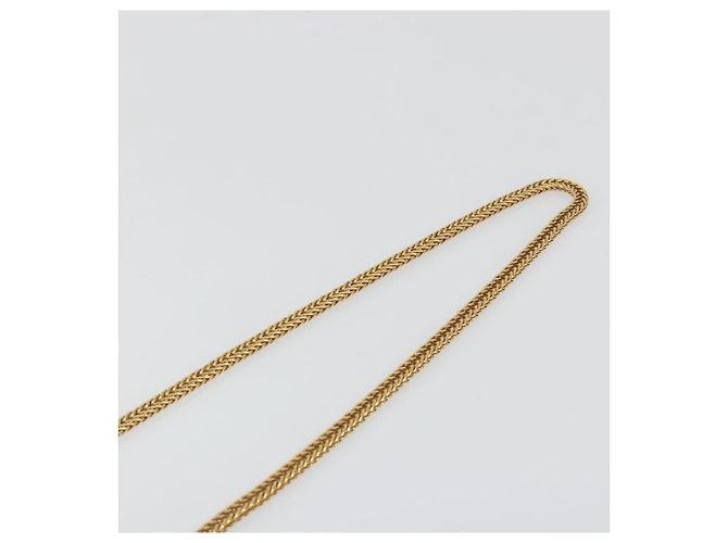 Autre Marque SAINT LAURENT Chain Shoulder Bag Leather Purple Gold Tone 311215 - vista 8