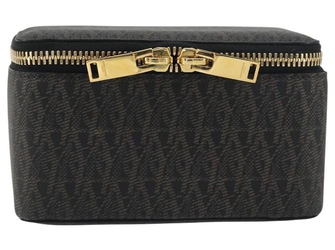 Autre Marque SAINT LAURENT Jewelry Case Accessory Case Canvas Brown Gold 344043 - vista 13