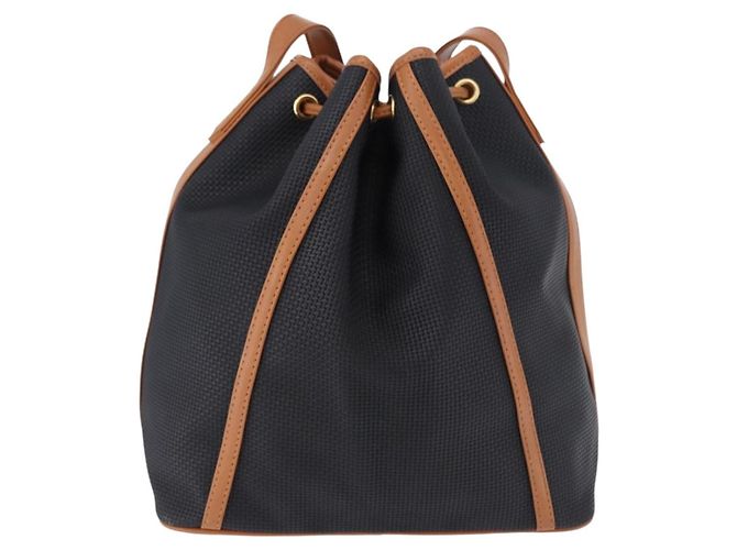 Autre Marque SAINT LAURENT Shoulder Bag Canvas Black Gold Tone - vista 2