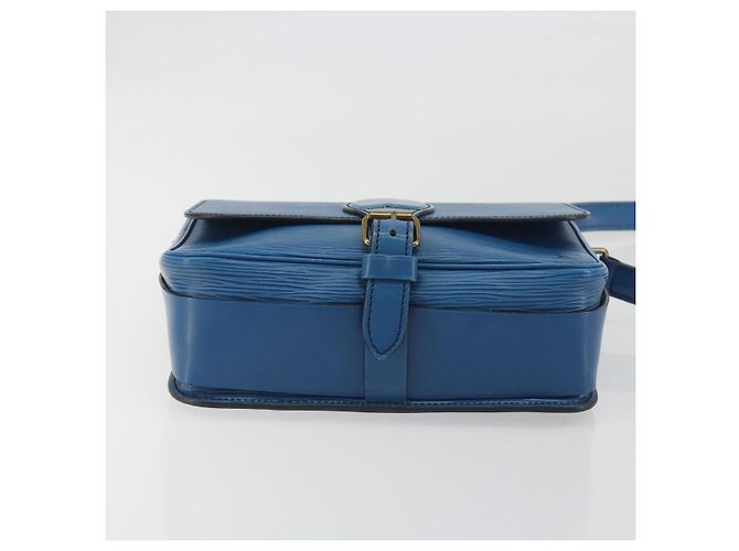 LOUIS VUITTON Epi Cartouchiere MM Shoulder Bag Blue M52245 LV - vista 5