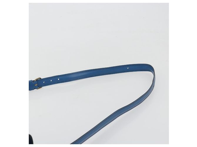 LOUIS VUITTON Epi Cartouchiere MM Shoulder Bag Blue M52245 LV - vista 8