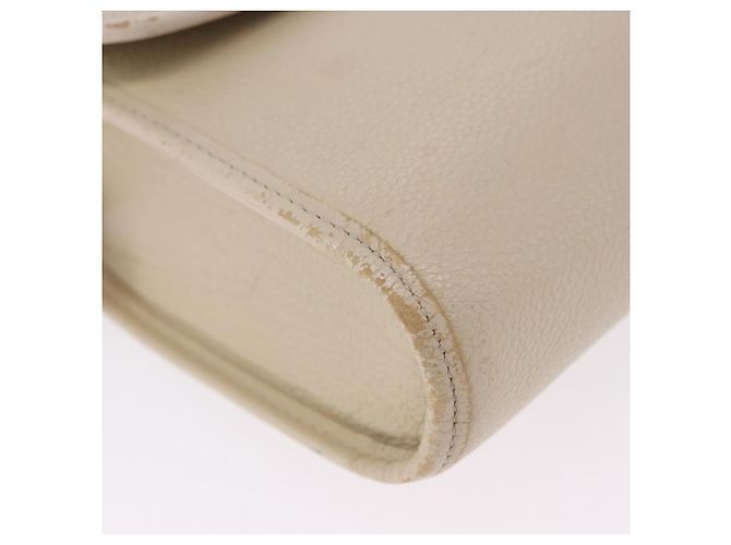 Autre Marque SAINT LAURENT Shoulder Bag Leather White Gold - vista 11