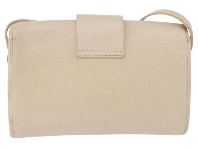 Autre Marque SAINT LAURENT Shoulder Bag Leather White Gold - vista 2