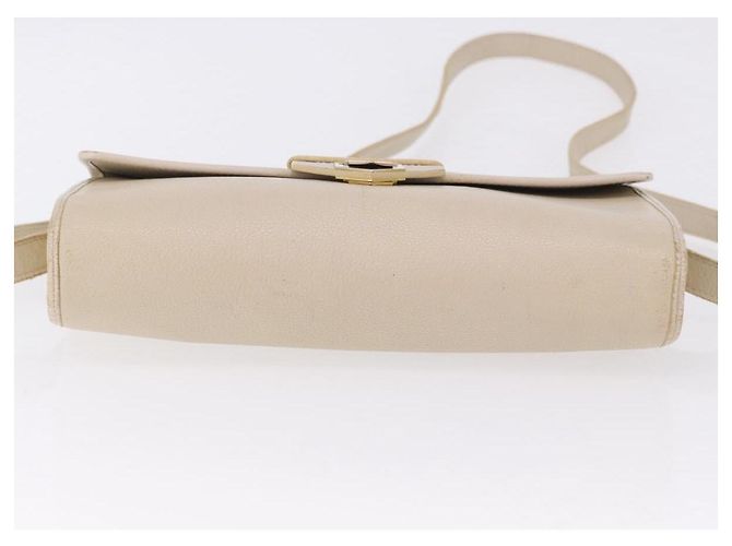 Autre Marque SAINT LAURENT Shoulder Bag Leather White Gold - vista 8