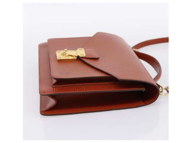 LOUIS VUITTON Epi Monceau 28 Hand Bag Brown M52123 LV - vista 4