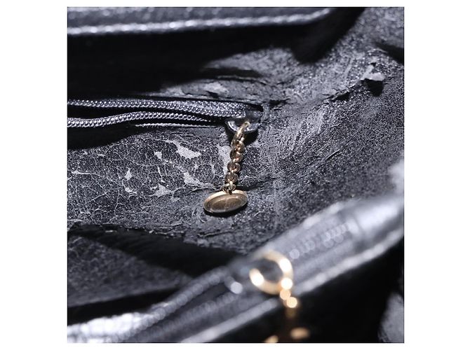 GUCCI Bamboo Hand Bag Suede Black Gold Tone 002 1186 0260 - vista 23