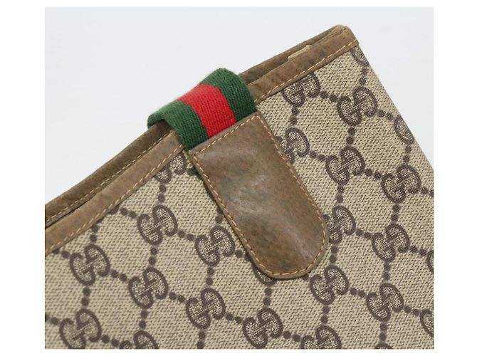 GUCCI GG Supreme Web Sherry Line Tote Bag PVC Beige 47 02 2140 - vista 10
