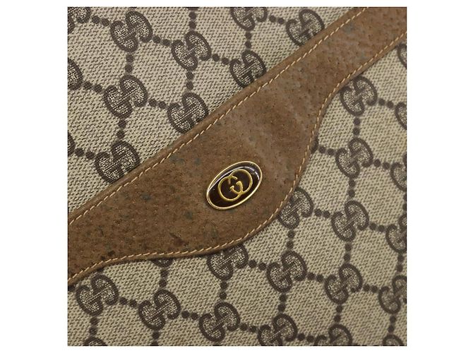 GUCCI GG Supreme Web Sherry Line Tote Bag PVC Beige 47 02 2140 - vista 17