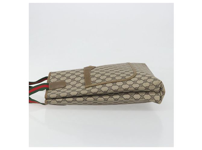 GUCCI GG Supreme Web Sherry Line Tote Bag PVC Beige 47 02 2140 - vista 4