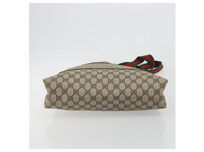 GUCCI GG Supreme Web Sherry Line Tote Bag PVC Beige 47 02 2140 - vista 5