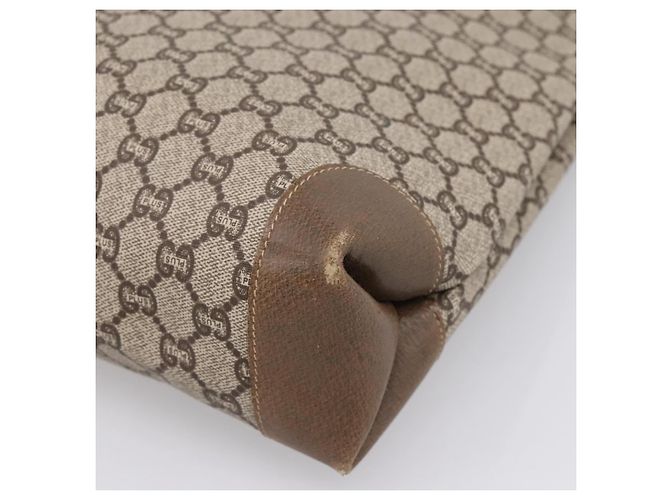GUCCI Plus Hand Bag PVC Leather Beige Gold Tone - vista 15