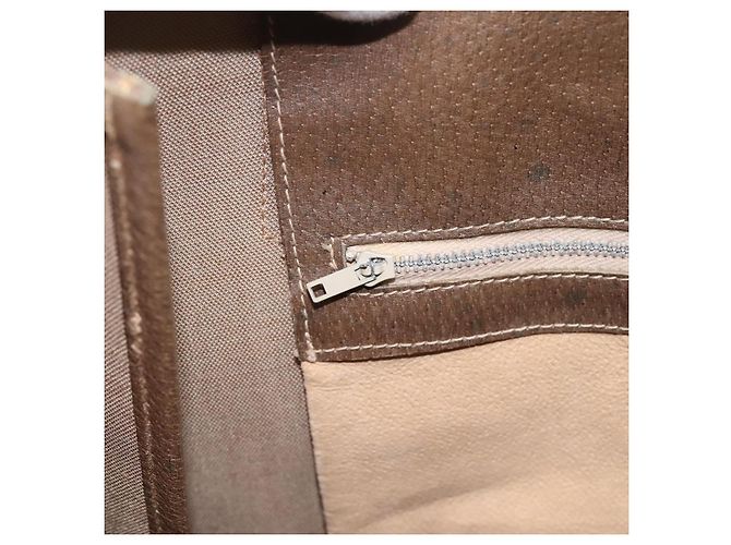 GUCCI Plus Hand Bag PVC Leather Beige Gold Tone - vista 20