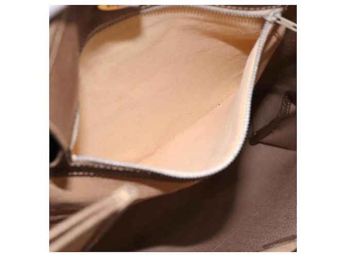 GUCCI Plus Hand Bag PVC Leather Beige Gold Tone - vista 21
