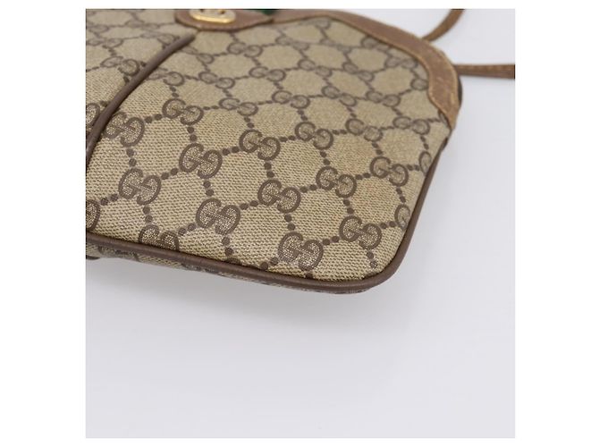 GUCCI GG Supreme Web Sherry Line Bag PVC Beige Gold 904 02 047 - vista 14