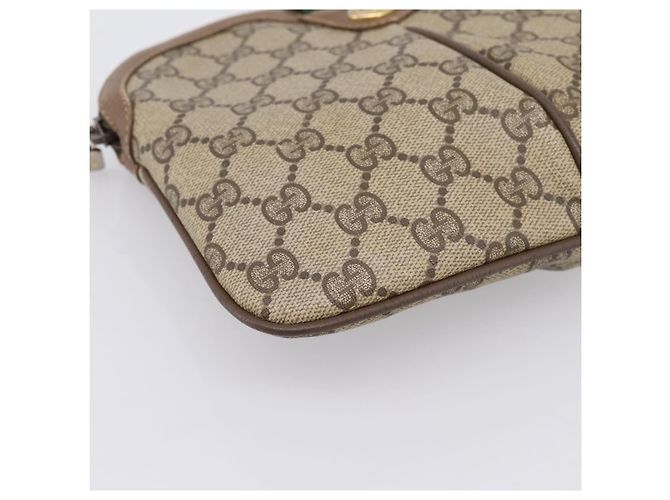 GUCCI GG Supreme Web Sherry Line Bag PVC Beige Gold 904 02 047 - vista 15