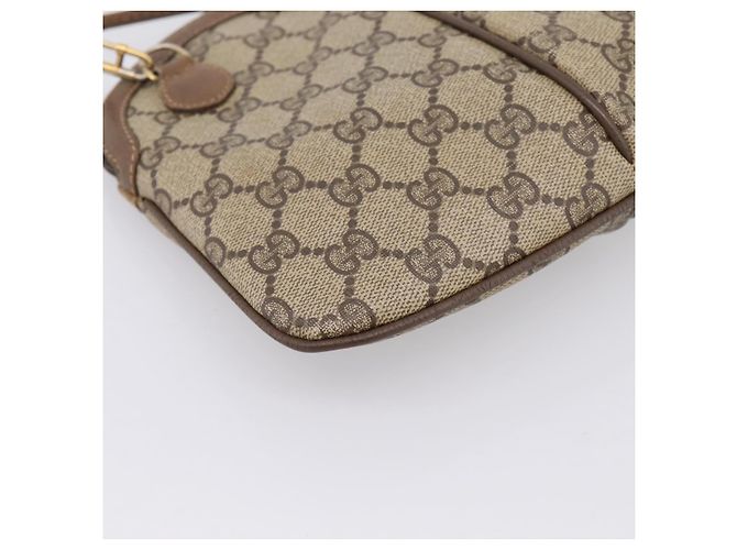 GUCCI GG Supreme Web Sherry Line Bag PVC Beige Gold 904 02 047 - vista 17