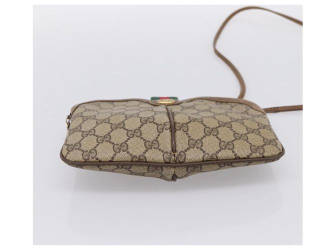 GUCCI GG Supreme Web Sherry Line Bag PVC Beige Gold 904 02 047 - vista 5