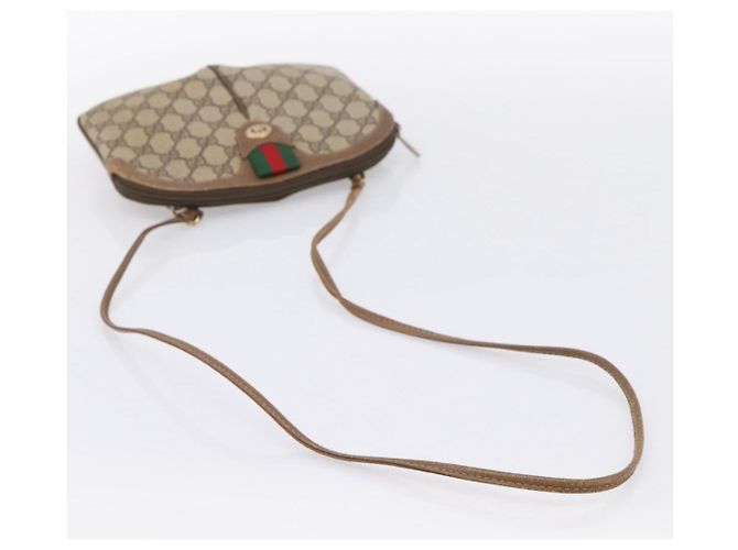 GUCCI GG Supreme Web Sherry Line Bag PVC Beige Gold 904 02 047 - vista 7