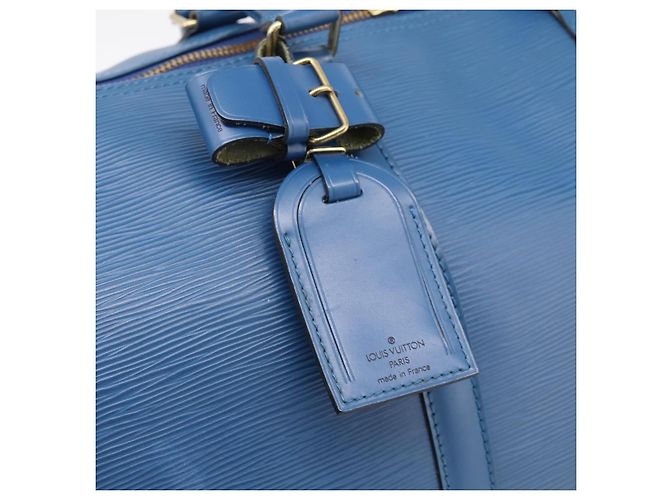 LOUIS VUITTON Epi Keepall 50 Boston Bag Blue M42965 LV - Ansicht 17