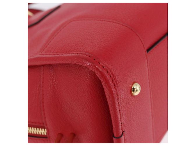 LOEWE Amazona 28 Handtasche Leder Rot Gold - Ansicht 15