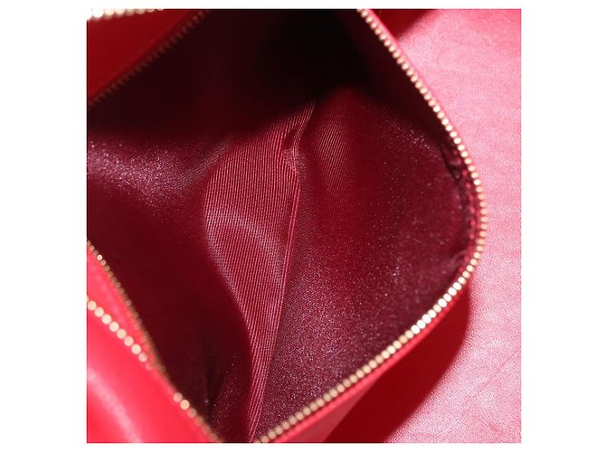 LOEWE Amazona 28 Handtasche Leder Rot Gold - Ansicht 27