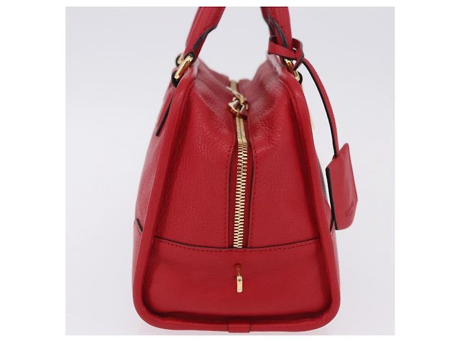 LOEWE Amazona 28 Handtasche Leder Rot Gold - Ansicht 4