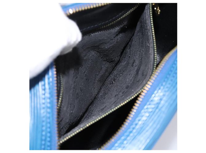 LOUIS VUITTON Epi Jeune Fille MM Shoulder Bag Toledo Blue M52155 LV - vista 10
