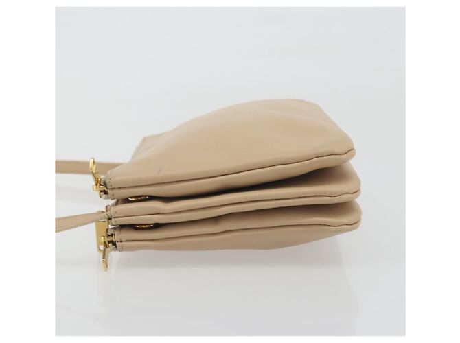 Céline CELINE Trio Shoulder Bag Piel Beige Oro - vista 4