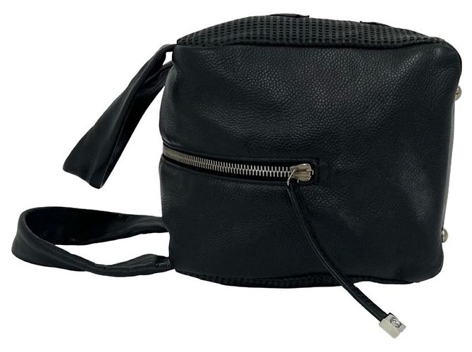 Sac à main en cuir CHANEL Coco Mark Noir - vue 5