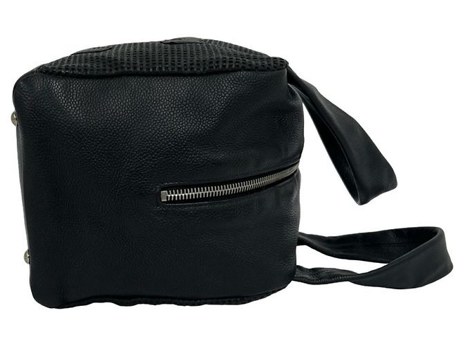 Sac à main en cuir CHANEL Coco Mark Noir - vue 6