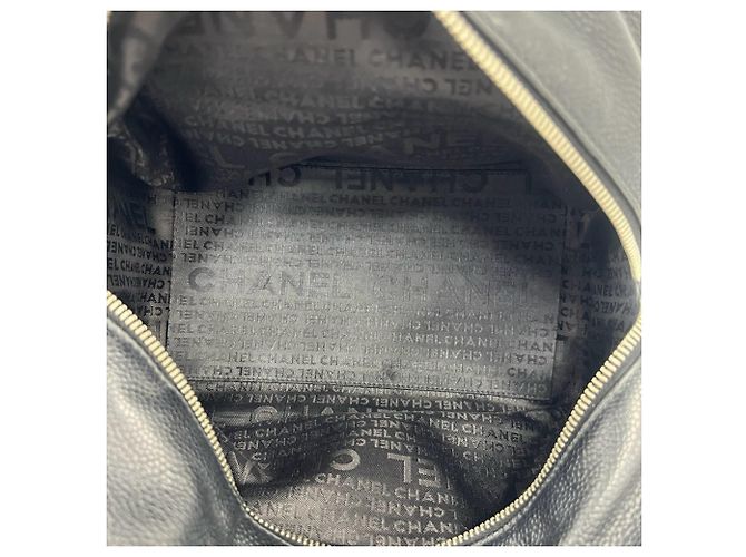 Sac à main en cuir CHANEL Coco Mark Noir - vue 9