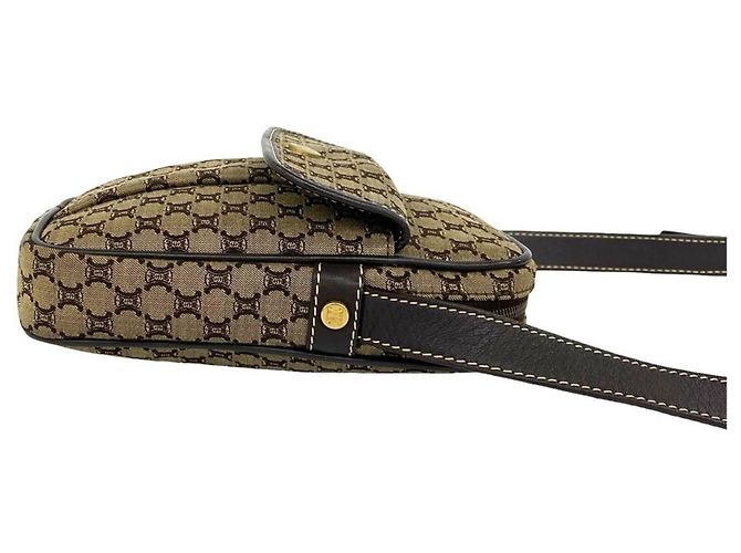 Céline Sac à épaule Celine Vintage Macadam Blazon Triomphe Marron - vue 6