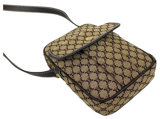 Céline Sac à épaule Celine Vintage Macadam Blazon Triomphe Marron - vue 7