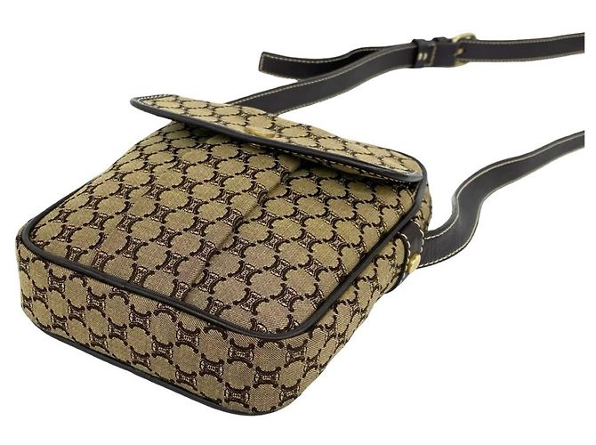 Céline Sac à épaule Celine Vintage Macadam Blazon Triomphe Marron - vue 8