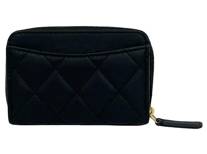 Monedero de piel de cordero Chanel Negro - vista 2