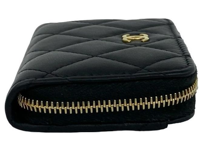 Monedero de piel de cordero Chanel Negro - vista 5