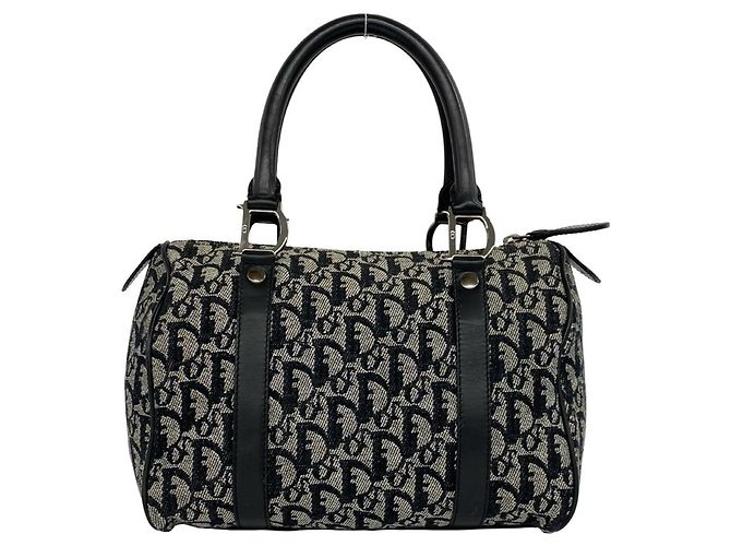 Borsa Christian Dior con motivo Trotter Nero - vista 3