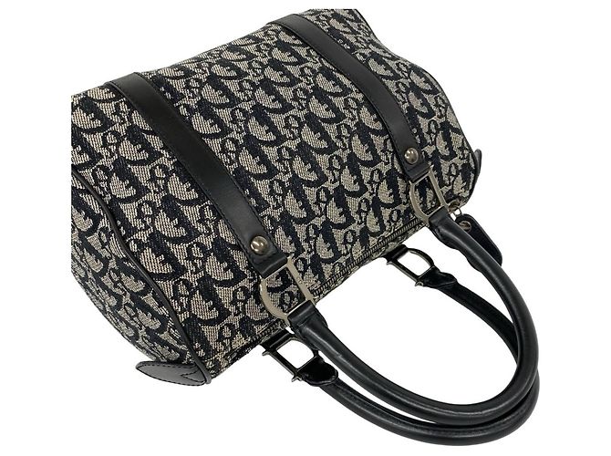 Borsa Christian Dior con motivo Trotter Nero - vista 4