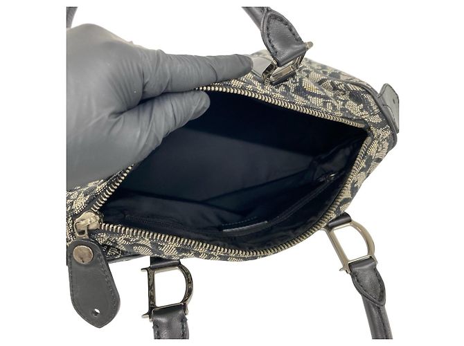 Borsa Christian Dior con motivo Trotter Nero - vista 9